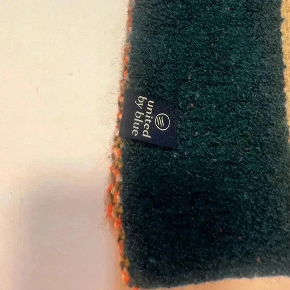 NWT- United by Blue Multi Stripe Recycled Scarf- Color Teal (Sold Out) - Picture 4 of 12